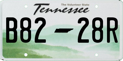 TN license plate B8228R