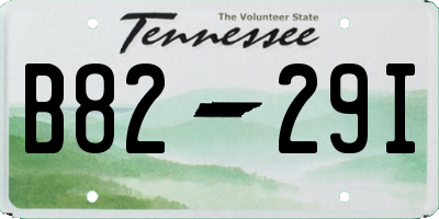 TN license plate B8229I
