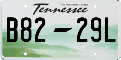 TN license plate B8229L