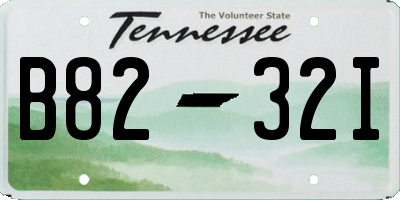TN license plate B8232I