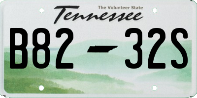 TN license plate B8232S