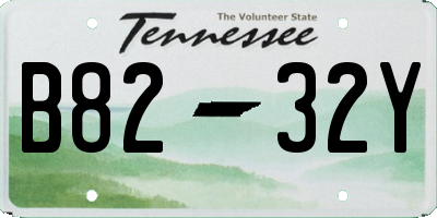 TN license plate B8232Y