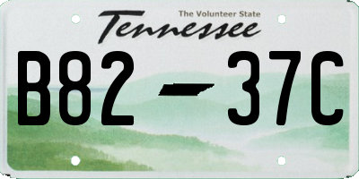 TN license plate B8237C