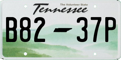 TN license plate B8237P