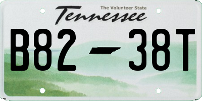 TN license plate B8238T