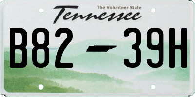 TN license plate B8239H