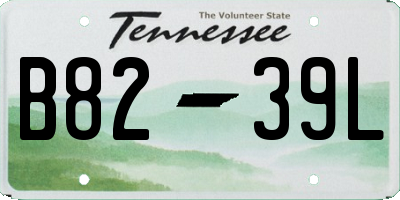 TN license plate B8239L