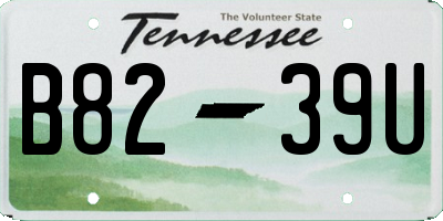 TN license plate B8239U