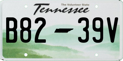 TN license plate B8239V