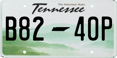 TN license plate B8240P