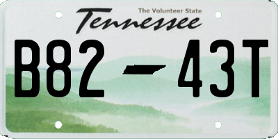 TN license plate B8243T