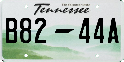 TN license plate B8244A