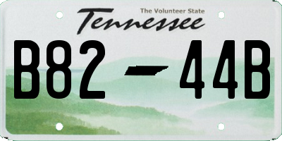 TN license plate B8244B