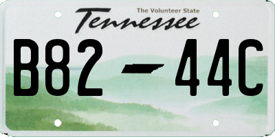 TN license plate B8244C