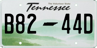 TN license plate B8244D