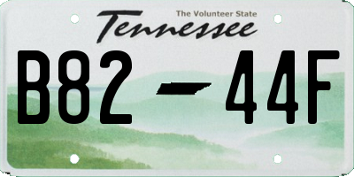 TN license plate B8244F