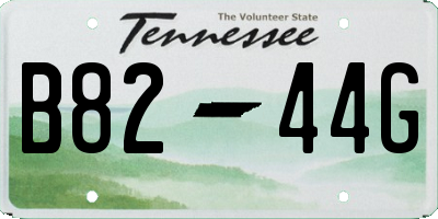 TN license plate B8244G