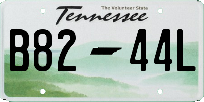 TN license plate B8244L