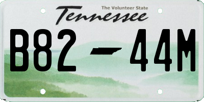 TN license plate B8244M