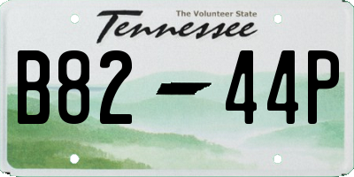 TN license plate B8244P