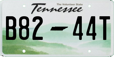 TN license plate B8244T
