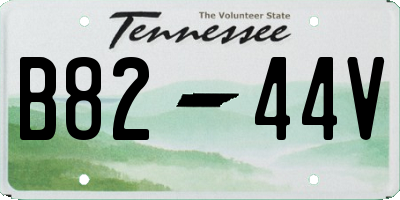 TN license plate B8244V