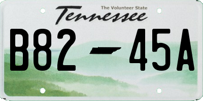 TN license plate B8245A