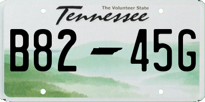 TN license plate B8245G