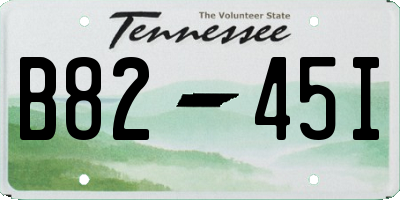 TN license plate B8245I