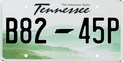 TN license plate B8245P