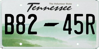 TN license plate B8245R