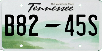 TN license plate B8245S