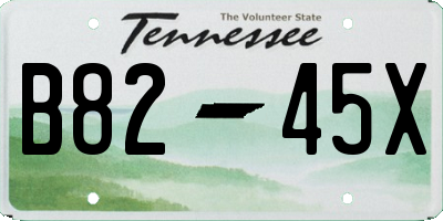 TN license plate B8245X
