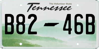 TN license plate B8246B