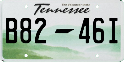 TN license plate B8246I