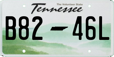 TN license plate B8246L
