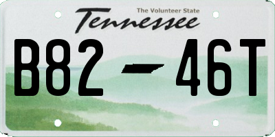 TN license plate B8246T