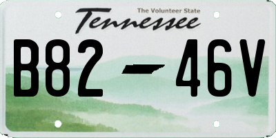 TN license plate B8246V