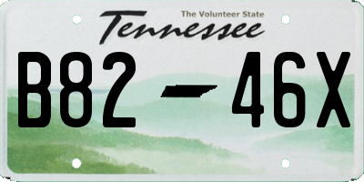 TN license plate B8246X