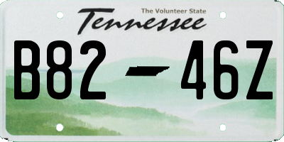 TN license plate B8246Z