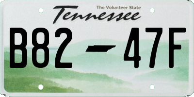 TN license plate B8247F