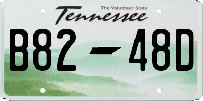 TN license plate B8248D