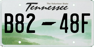 TN license plate B8248F