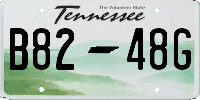 TN license plate B8248G