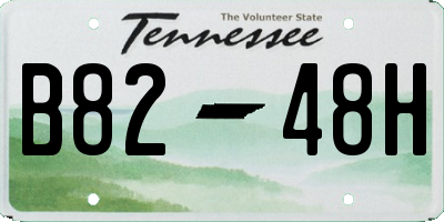 TN license plate B8248H