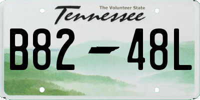 TN license plate B8248L