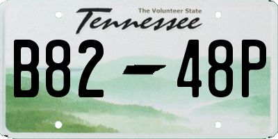 TN license plate B8248P