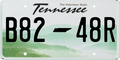 TN license plate B8248R