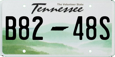 TN license plate B8248S
