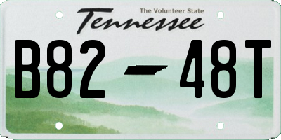 TN license plate B8248T